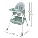 Scaun de Masa Bebe 3 in 1 - Reglabil, cu tava