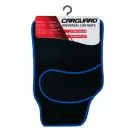 Set Covorase Universale din Textil Auto - 64 x 44 cm / 44 x 29 cm - Negru, Albastru