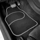 Set Covorase Universale din Textil Auto - 64 x 44 cm / 44 x 29 cm - Negru, Gri