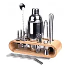 Set Mixer Barman Profesional din 17 Piese - Shaker, Suport - pentru Cocktailuri