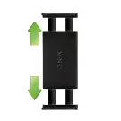 Suport Universal Tableta Pentru Tetiera - 18 x 7 x 12 cm - Negru
