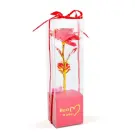 Trandafir Artificial Decorativ cu Lumini LED - Rosu