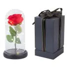Trandafir Etern cu Iluminare LED - In Cupola de Sticla + Cutie Cadou