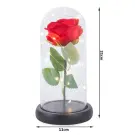 Trandafir Etern cu Iluminare LED - In Cupola de Sticla + Cutie Cadou