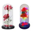 Trandafir Etern cu Iluminare LED - Rosu - 2 Trandafiri