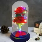 Trandafir Etern cu Iluminare LED - Rosu - 2 Trandafiri