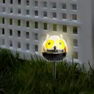 Lampă solară LED - bufniță - alb rece - galben - 150 x 50 x 50 mm