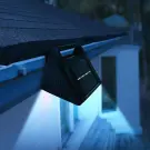 Lampă Solară pentru Jgheab - 6 LED-uri SMD Alb Rece - Negru
