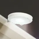 Lampă Solara pentru Jgheab - 3 LED-uri SMD Alb Rece - Alb - 11 x 2,6 cm