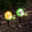 Lumină solară în formă de melc cu LED alb - 10 x 6 x 15 cm