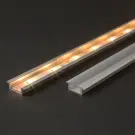Profil de Aluminiu cu Capac Transparent din Policarbonat cu LED - 2000 mm