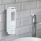 Dozator de săpun - Manual - 400 ml - Montabil pe Perete - Alb