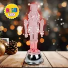 Decoratiune Soldatel cu Iluminare LED RGB - Alimentare cu Baterii, 15 x 5 x 5 cm