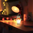 Decorațiune LED - Om de Zăpadă cu Lumină Caldă Albă - Cu Baterii