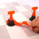 Set de Nivelare pentru Plăci - 50 de Nivelatoare și 1 Cheie