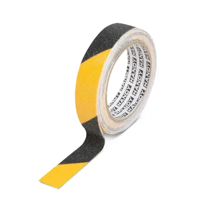 Banda adezivă antiderapantă - 5 m x 25 mm - Galben/Negru