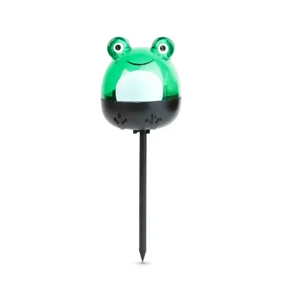 Lampă Solară LED în Formă de Broască - Lumină Rece Albă, Verde, 150 x 50 x 50 mm