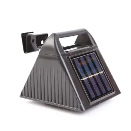 Lampă Solară pentru Jgheab - 6 LED-uri SMD Alb Rece - Negru