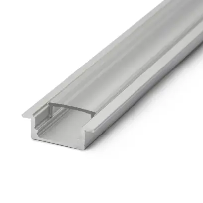 Profil de Aluminiu cu Capac Transparent din Policarbonat cu LED - 2000 mm