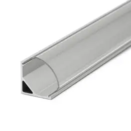 Profil de Aluminiu LED Colț - 2000 x 16 x 16 mm