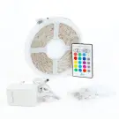 Banda LED RGB - 5 m - 220-240V - 5050 SMD - 30 LED/m - 7,2W/m - Cu Telecomandă și Control Vocal