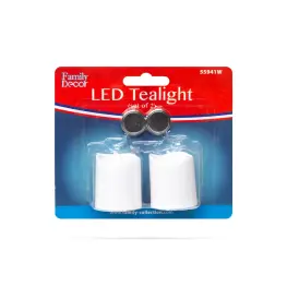 Lumânare LED în set de 2- Alb cald - Efect de flacără