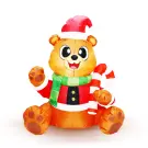 Decorație cu LED-uri - Ursuleț Gonflabil - 150 cm - IP44