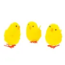 Set de Decorațiuni Paște, Puișori Galbeni, 6,7 x 5 cm, Pachet de 3 Bucăți