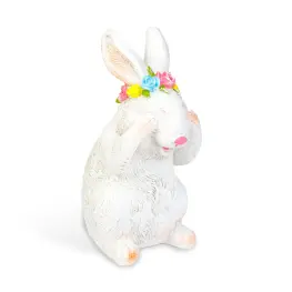 Iepurași decorațivi de Paște, două modele, 7,5 x 7,2 x 14,5 cm