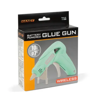 Pistol de lipit - cu acumulator, Type-C, 7 mm, 10W, verde mentă