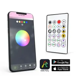 Ghirlanda Inteligentă în Formă de Stea RGB LED - Mod Muzical - Bluetooth și USB - 5 m