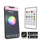 Ghirlandă LED RGB inteligentă - 10 m - Bluetooth și telecomandă IR
