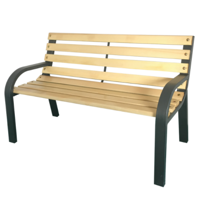 Banca de grădină pentru copii - 81 x 38 x 56/30 cm - oțel/lemn