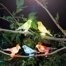 Szolár fényfüzér - madárka, csipeszes - 80 cm - 5 színes, RGB LED