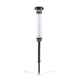 Szolár kerti hőmérő - hidegfehér LED - 6,3 x 44,5 cm
