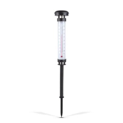 Szolár kerti hőmérő - hidegfehér LED - 6,3 x 44,5 cm