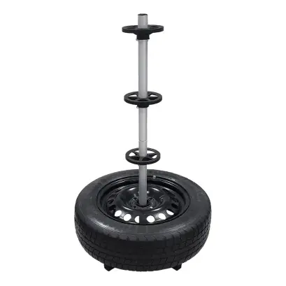Suport Metalic pentru Depozitare 4 Anvelope - Pana la 100 kg - 45 x 45 x 105 cm
