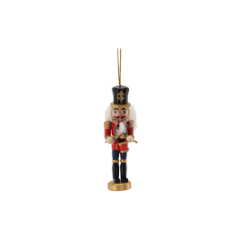 Soldați ornamentali de lemn, de Crăciun - 13 cm - set de 12 bucăți