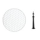 Plasă de protecție împotriva păsărilor 2 m x 10 m (5g/m²) + 6 cuie de fixare, verde