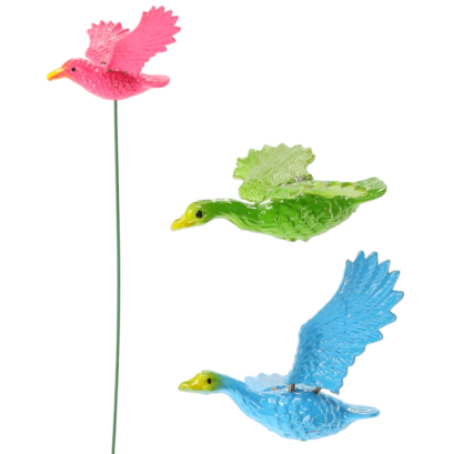 Pasăre decorativă pentru ghiveci sau grădină, 7,5 x 10 x 34 cm