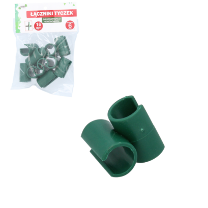 Conectori în formă de T din plastic pentru bare de 16 mm, set de 6 bucăți