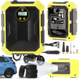 Compresor auto digital 12V - 100W cu iluminare LED