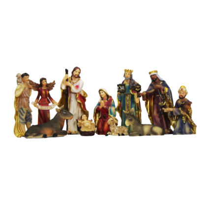 Set de figurine de Crăciun, 11 piese, 15 cm