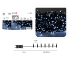 Ghirlandă LED, 500 de diode alb rece, 3 + 25 m