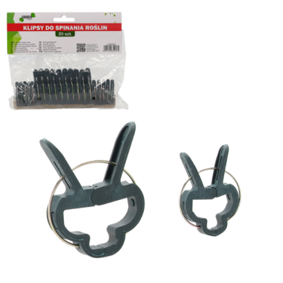 Cleme de fixare pentru plante de grădină - 4,5 x 2,8 x 0,6 cm