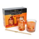 Illatgyertya és illatosító szett - sütőtök - 120 g + 100 ml