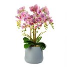 Műnövény dekoráció - orchidea - lila - 83 cm