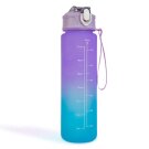 Sport kulacs - 750 ml - opálos - kék-lila színátmenetes