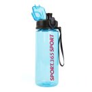 Sport kulacs - műanyag, átlátszó - 600 ml - 3 színben