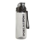 Sport kulacs - műanyag, átlátszó - 600 ml - 3 színben